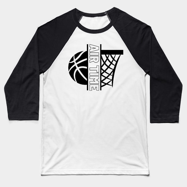 Air Time: Defying Gravity, One Slam Dunk at a Time Baseball T-Shirt by chems eddine